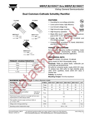MBRB1535CT-E3/45 datasheet  
